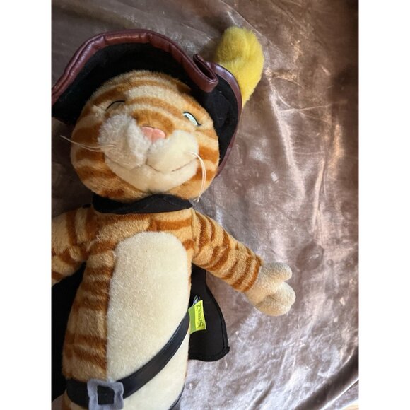 Shrek 2 Puss In Boots Bendable Plush Cat Beverly Hills Teddy Co 16" - Picture 16 of 16